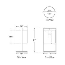 Load image into Gallery viewer, Zenz Table Lamp - line drawing.
