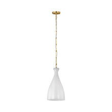 Load image into Gallery viewer, Athena Pendant Light in Striated Glass (Small).
