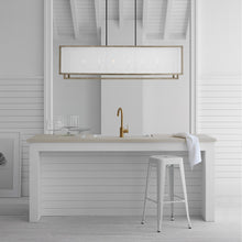 Load image into Gallery viewer, Brockway Linear Pendant Light in kitchen.
