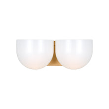 Load image into Gallery viewer, Cheverny Bath Vanity Light in Brushed Brass (Medium).
