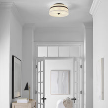Load image into Gallery viewer, Cordtlandt Semi Flush Mount Ceiling Light in living room.
