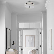 Load image into Gallery viewer, Cordtlandt Semi Flush Mount Ceiling Light in living room.
