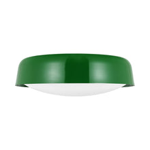 Load image into Gallery viewer, Draper Flush Mount Ceiling Light in Green.
