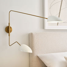 Load image into Gallery viewer, Jane Double Wall Light in Detail.
