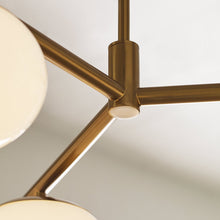 Load image into Gallery viewer, Lune LED Semi Flush Mount Ceiling Light in Detail.
