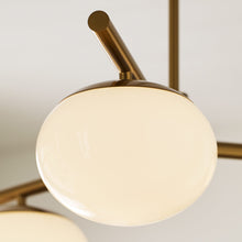 Load image into Gallery viewer, Lune LED Semi Flush Mount Ceiling Light in Detail.
