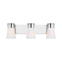Load image into Gallery viewer, Roy Bath Vanity Light in Chrome (3-Light).
