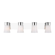Load image into Gallery viewer, Roy Bath Vanity Light in Chrome (4-Light).
