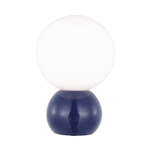 Load image into Gallery viewer, Suki Rechargeable Mini LED Table Lamp in Navy.

