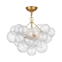 Load image into Gallery viewer, Talia Semi Flush Mount Ceiling Light in Gild (3-Light).

