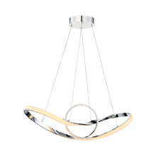 Load image into Gallery viewer, Vornado LED Chandelier in Chrome (35-Inch).

