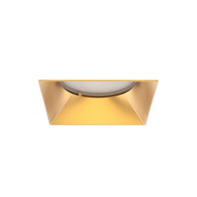 Load image into Gallery viewer, Aether Atomic Square Downlight Recessed Light in Gold.
