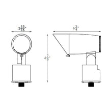 Load image into Gallery viewer, ColorScaping LED Spot Light - line drawing.
