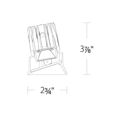 Load image into Gallery viewer, FQ 2&quot; Shallow Round Wall Wash LED Recessed Light - line drawing.
