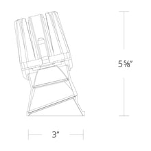 Load image into Gallery viewer, FQ 4&quot; Square Wall Wash LED Recessed Light - line drawing.
