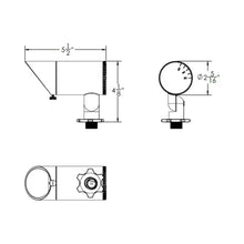 Load image into Gallery viewer, InterBeam Accent 12V LED Landscape Path Light - line drawing.
