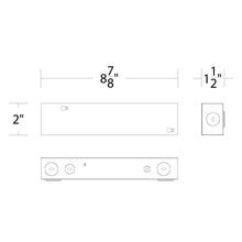 Load image into Gallery viewer, LED Driver Remote Power Supply - line drawing.
