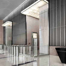 Load image into Gallery viewer, Pixels LED Light Sheet in lobby.
