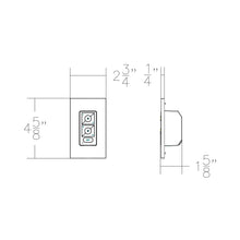 Load image into Gallery viewer, Wall Station Remote Power Supply - line drawing.
