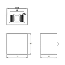Load image into Gallery viewer, Window Indoor/Outdoor LED Wall Light - line drawing.

