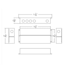 Load image into Gallery viewer, Wireless DMX LED Controller - line drawing.
