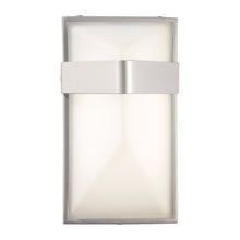 Load image into Gallery viewer, Wedge Outdoor LED Wall Light in Silver Dust (Small).
