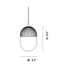 Load image into Gallery viewer, Dot Pendant Light - line drawing.
