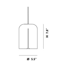 Load image into Gallery viewer, Gap Pendant Light - line drawing.
