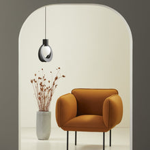 Load image into Gallery viewer, Lunar Pendant Light in living room.
