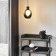 Load image into Gallery viewer, Lunar Pendant Light in living room.
