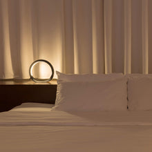 Load image into Gallery viewer, Hoop LED Table Lamp in bedroom.
