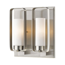 Load image into Gallery viewer, Aideen Wall Light in Brushed Nickel (2-Light).
