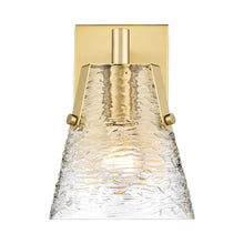 Load image into Gallery viewer, Analia Wall Light in Modern Gold.

