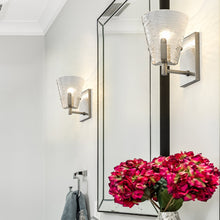 Load image into Gallery viewer, Analia Wall Light in bathroom.
