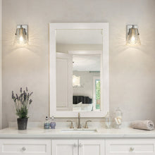 Load image into Gallery viewer, Analia Wall Light in bathroom.
