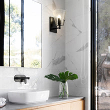 Load image into Gallery viewer, Analia Wall Light in bathroom.
