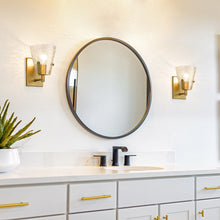 Load image into Gallery viewer, Analia Wall Light in bathroom.
