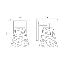 Load image into Gallery viewer, Analia Wall Light - line drawing.

