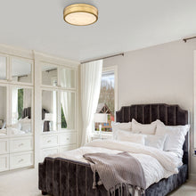 Load image into Gallery viewer, Anders LED Flush Mount Ceiling Light in bedroom.
