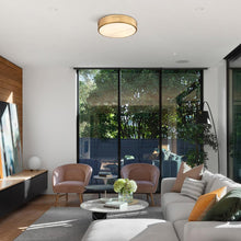 Load image into Gallery viewer, Anders LED Flush Mount Ceiling Light in living room.
