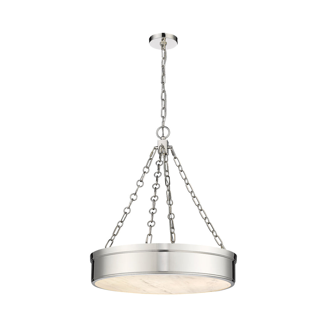 Anders LED Pendant Light in Polished Nickel (Small).