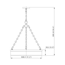 Load image into Gallery viewer, Anders LED Pendant Light - line drawing.
