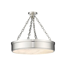 Load image into Gallery viewer, Anders LED Semi Flush Mount Ceiling Light in Polished Nickel (3-Light).
