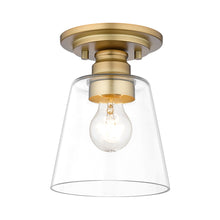 Load image into Gallery viewer, Annore Flush Mount Ceiling Light in Olde Brass.
