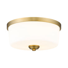Load image into Gallery viewer, Arlington Flush Mount Ceiling Light in Heritage Brass (Large).
