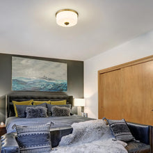 Load image into Gallery viewer, Arlington Flush Mount Ceiling Light in bedroom.
