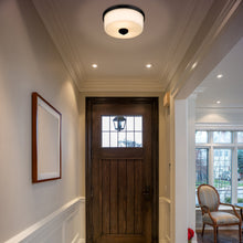 Load image into Gallery viewer, Arlington Flush Mount Ceiling Light in living room.
