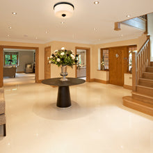 Load image into Gallery viewer, Arlington Flush Mount Ceiling Light in living room.
