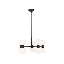 Load image into Gallery viewer, Artemis Chandelier in Matte Black (10-Light).
