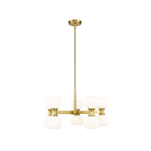 Load image into Gallery viewer, Artemis Chandelier in Modern Gold (10-Light).
